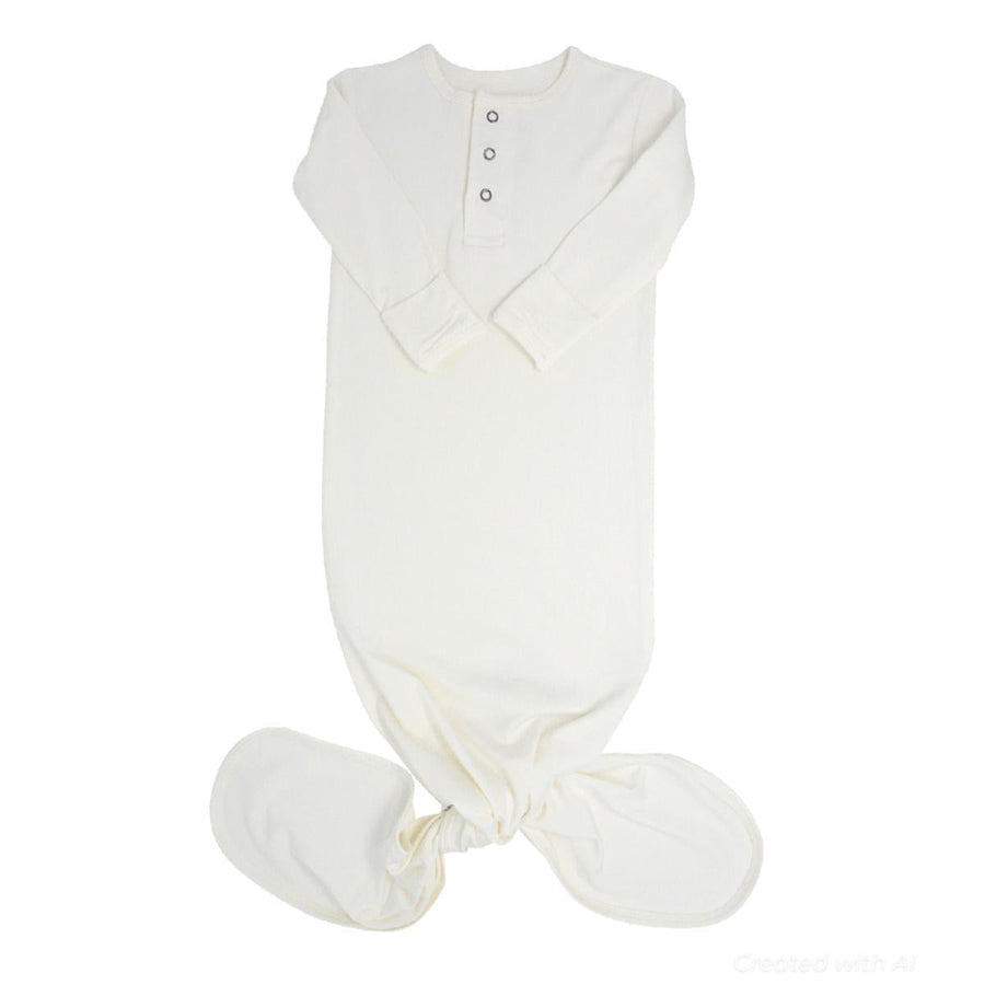 Knotted Gown - Whispery White - OS - Nightgown