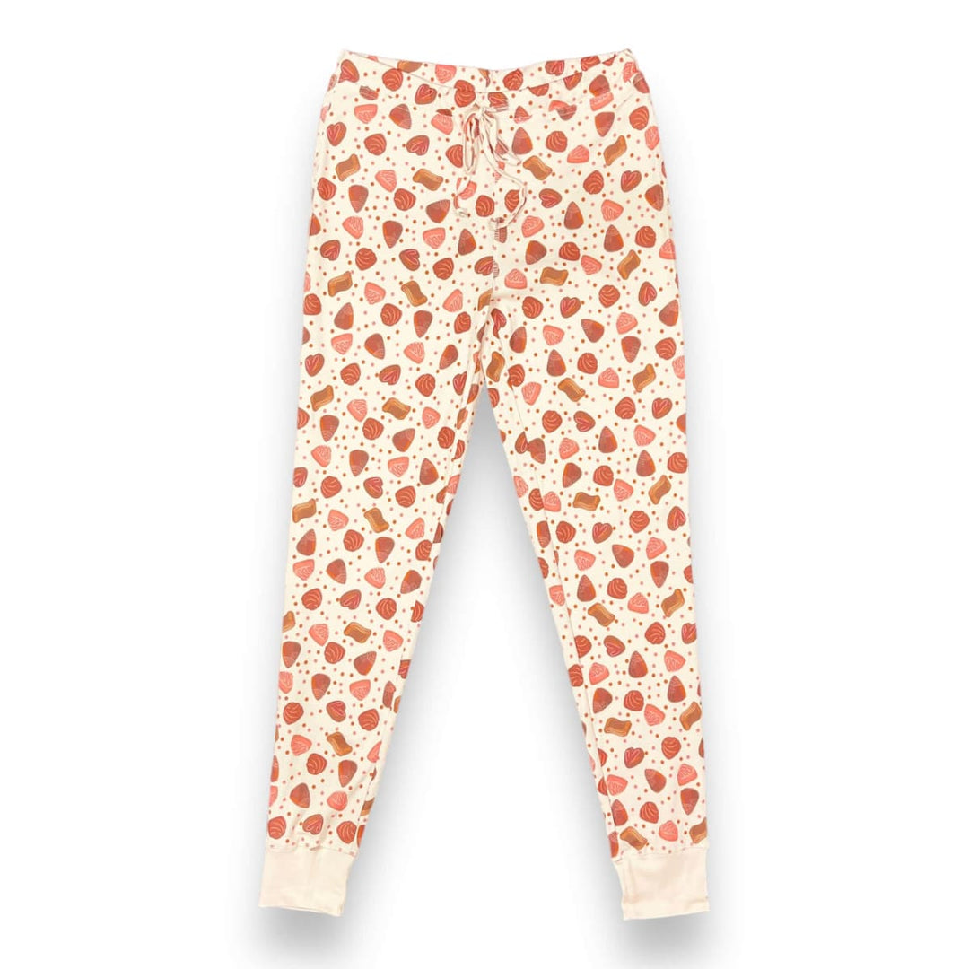 Women's Jogger & Henley Pajama Set - Chocolate