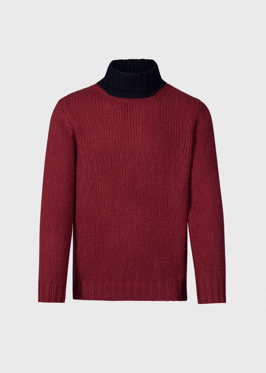 Red/Grn 2Tone Cash TN Pullover - Red/Green