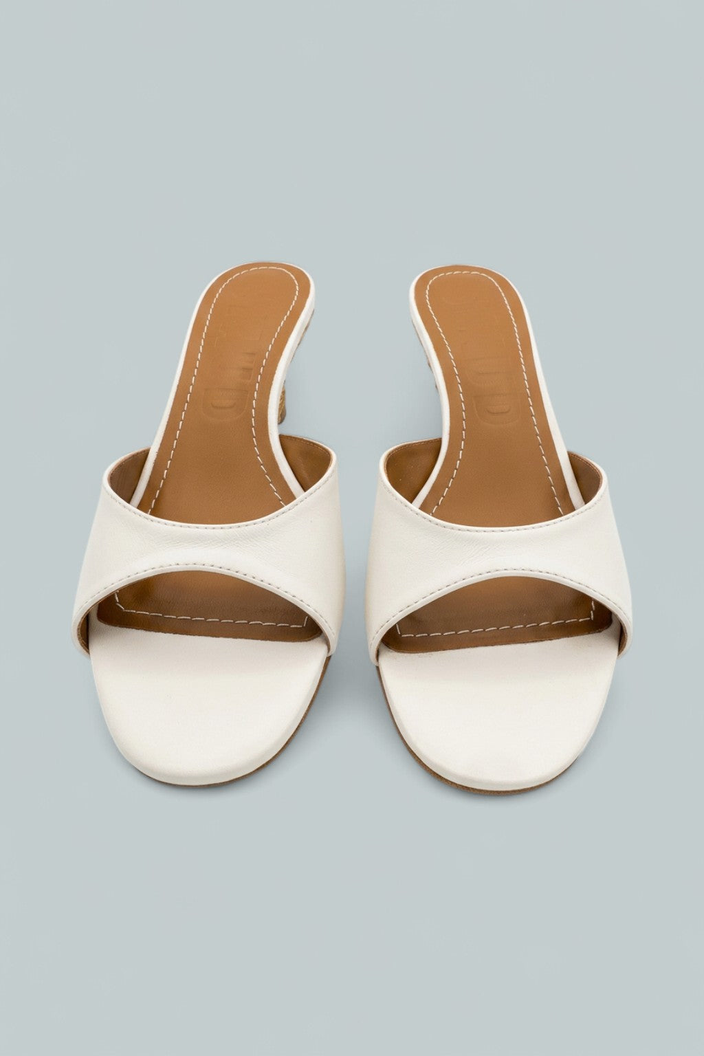 Brigitte Leather Wedge Sandals - Papernatu