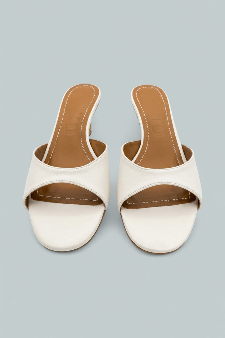 Brigitte Leather Wedge Sandals - Papernatu