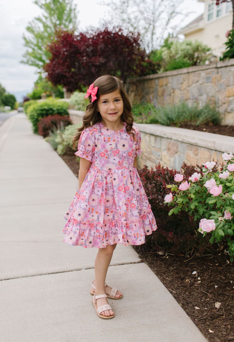 Aura Poplin Dress - Love Is Blooming