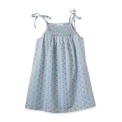 Betty Girls Smocked Strap Dress - Summer Posy