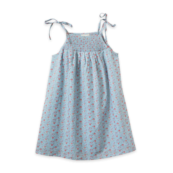 Betty Girls Smocked Strap Dress - Summer Posy