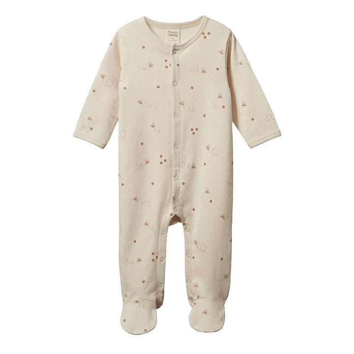 Cotton Stretch And Grow - Bumble Bee Print