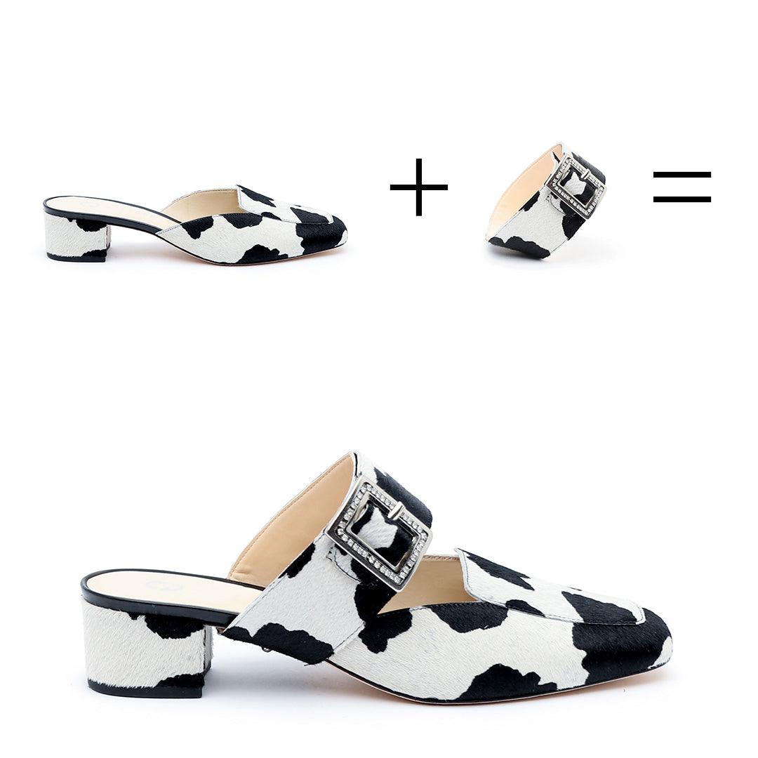 Cow Loafer + Grace Strap - Patterned