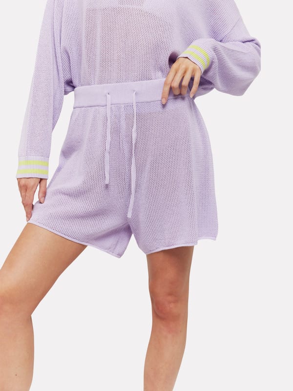 Lyra Open Stitch Short - Lilas