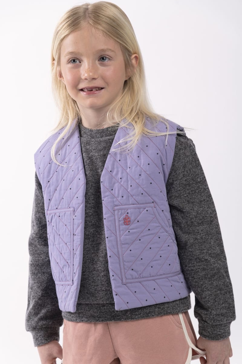 Children's Quilted Vest - Fuchsia Liberty Fabric