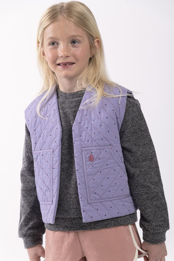 Children's Quilted Vest - Fuchsia Liberty Fabric