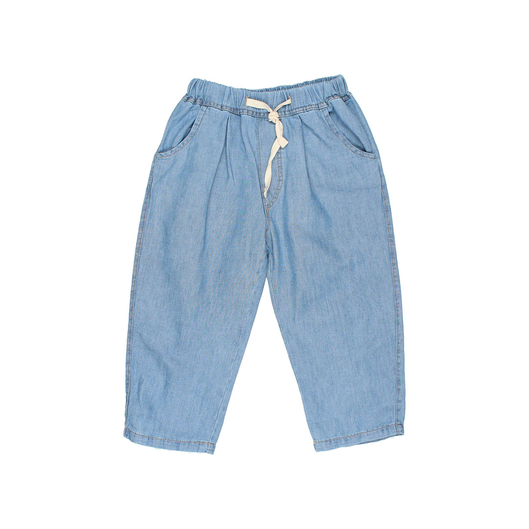 Denim Linen Pants - Denim