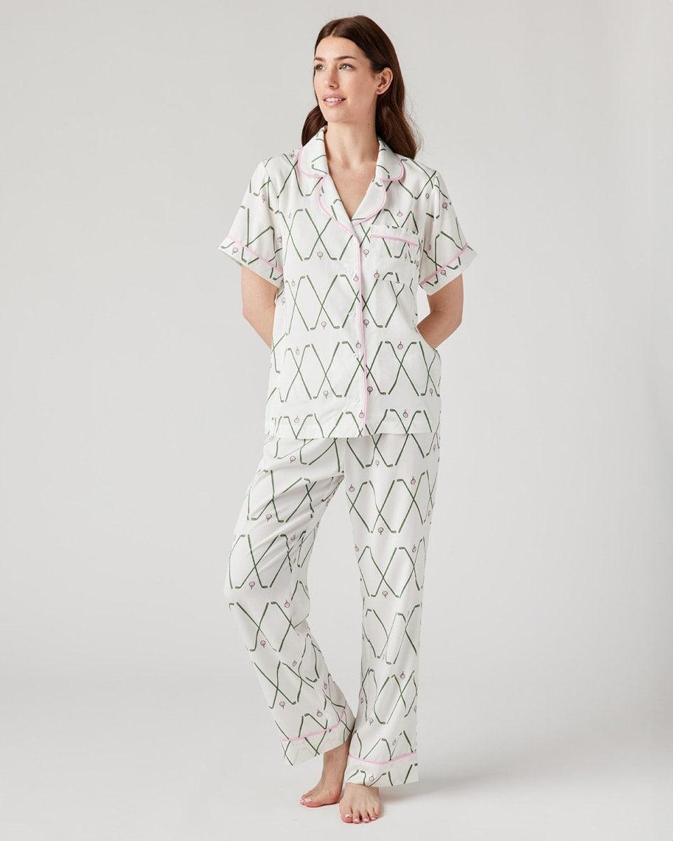 Birdie Pajama Pants Set - Green