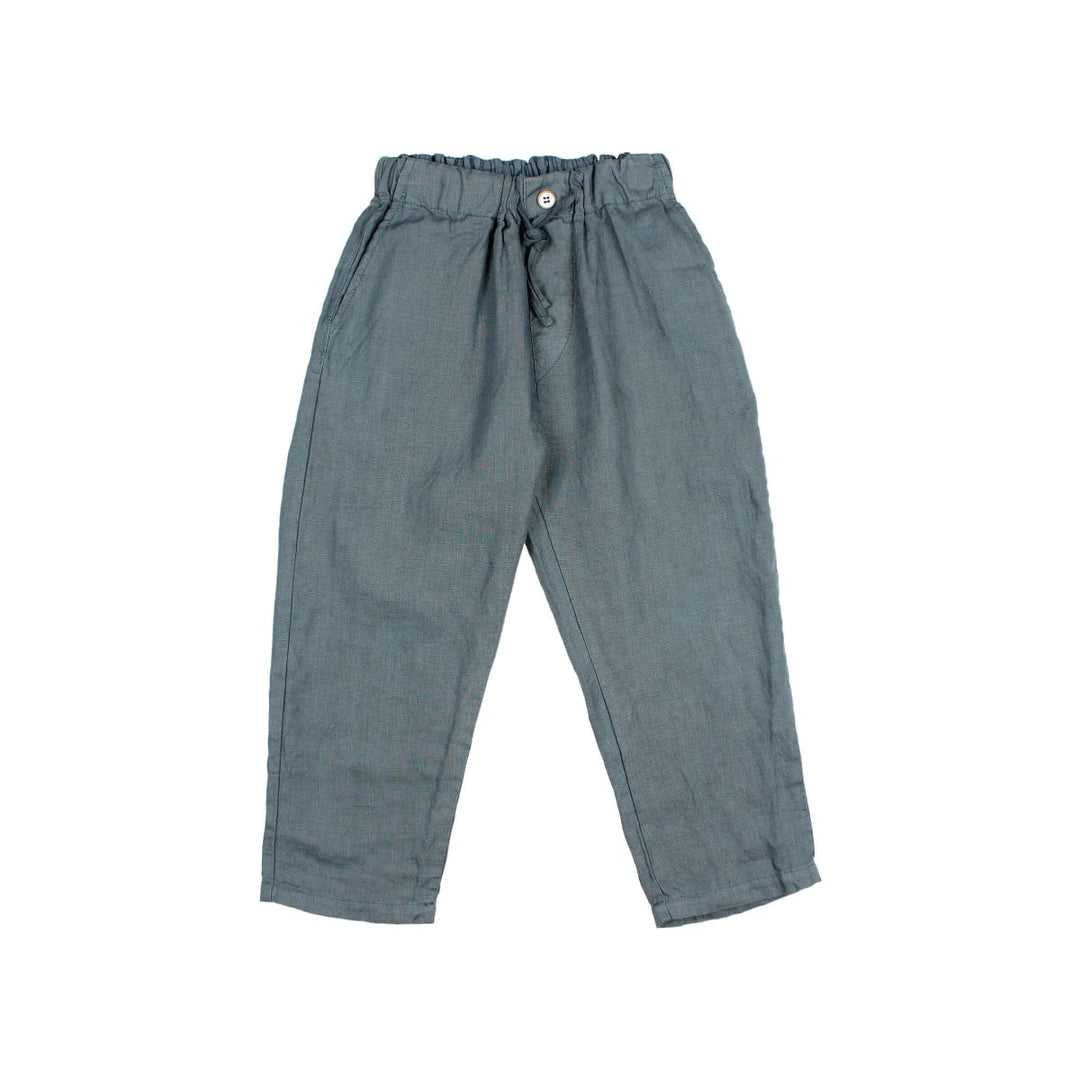 Linen Pants Blue Teal