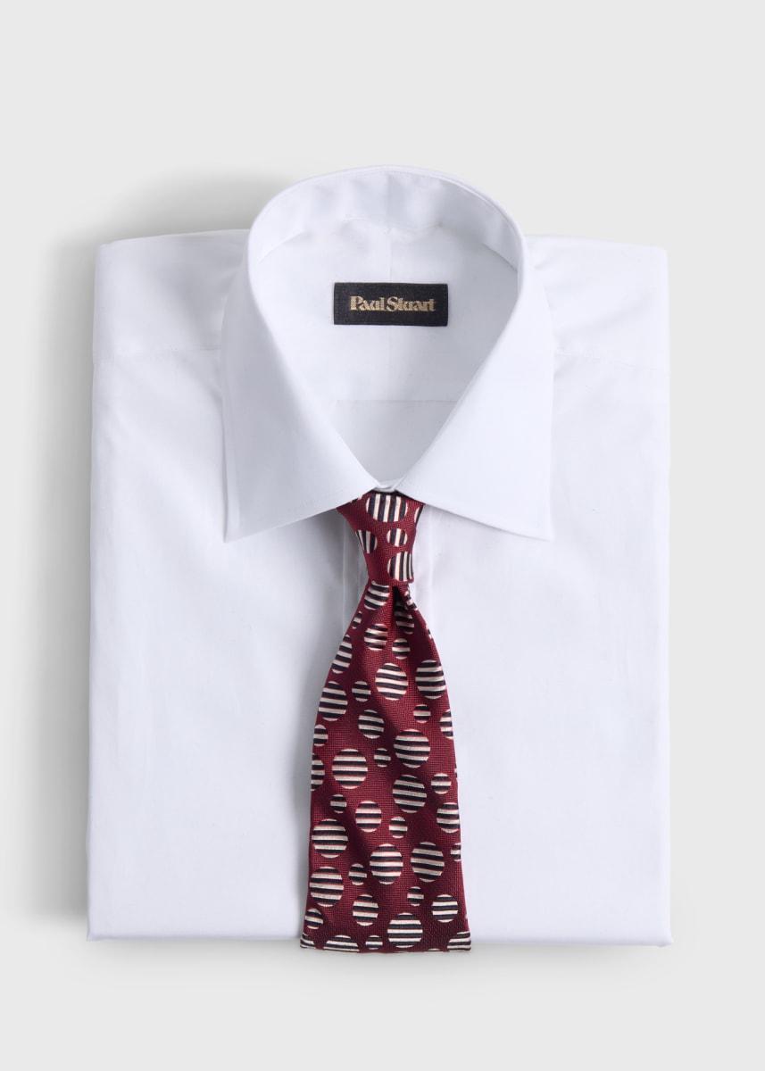 Woven Silk Tossed Circle - Red