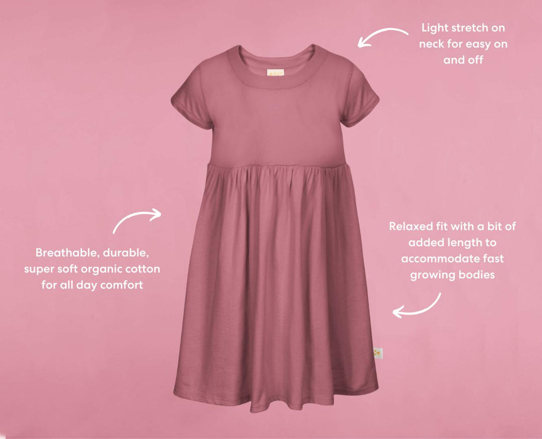 Organic Cotton Dress - Orchid