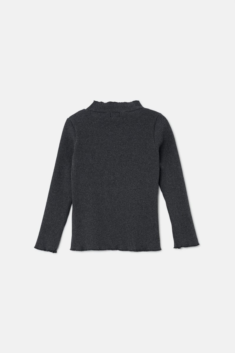 Soft Rib Sweater - Dark Grey