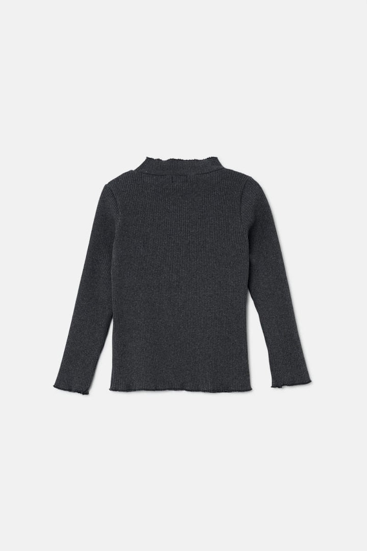 Soft Rib Sweater - Dark Grey