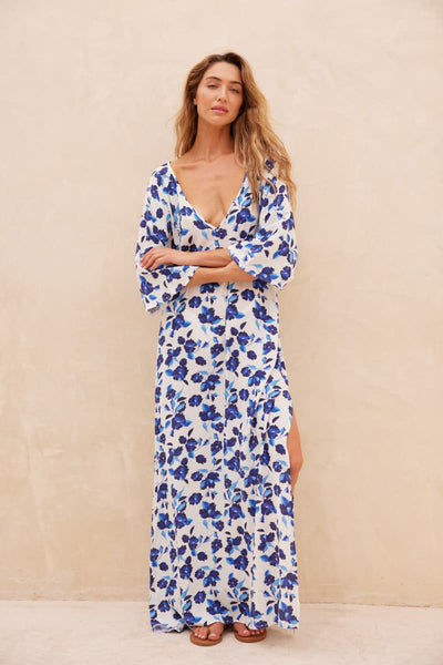 Solstice Dress - Blue Tansy