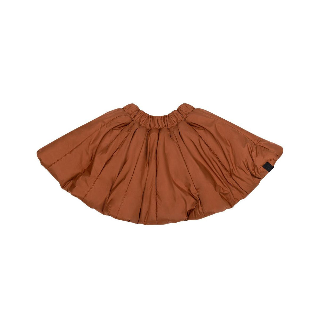 Girls Quilted Nylon Skirt - Rust
