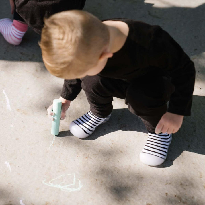 Stripey SlipKix - Black Stripes