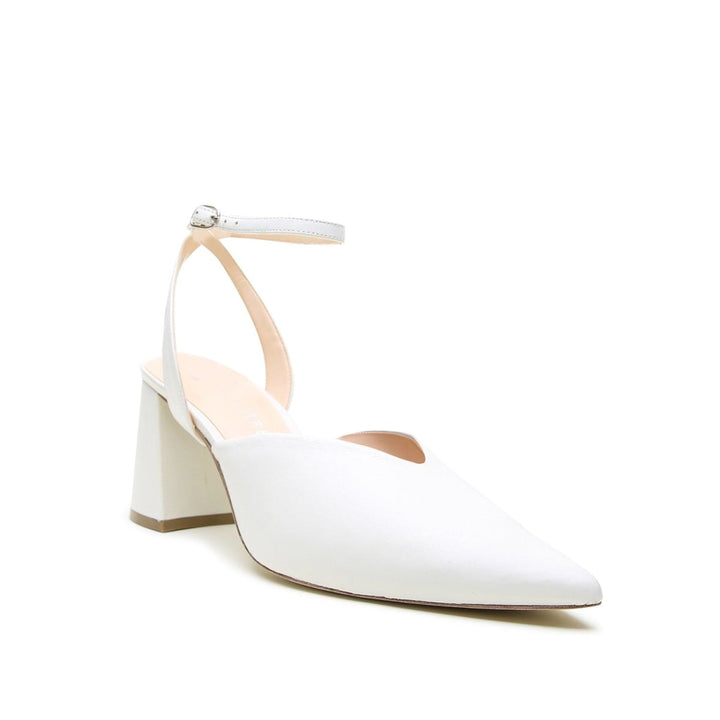 White V Mule + Marilyn Strap - White