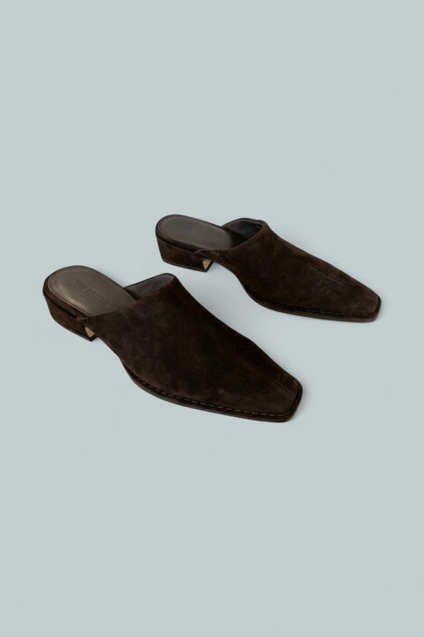 Women's Dessa Mule Pumps - Brown Suede