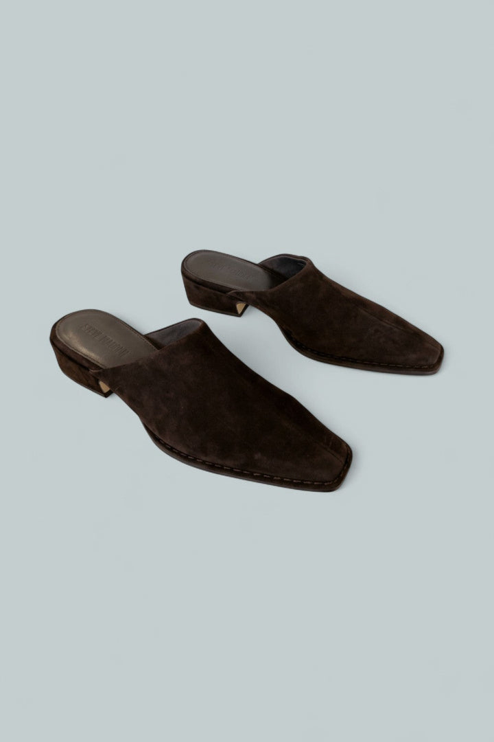 Women's Dessa Mule Pumps - Brown Suede