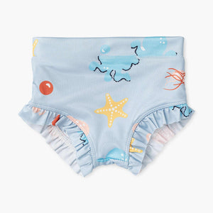 Ruffle Bottoms - Under the Sea on Light Blue