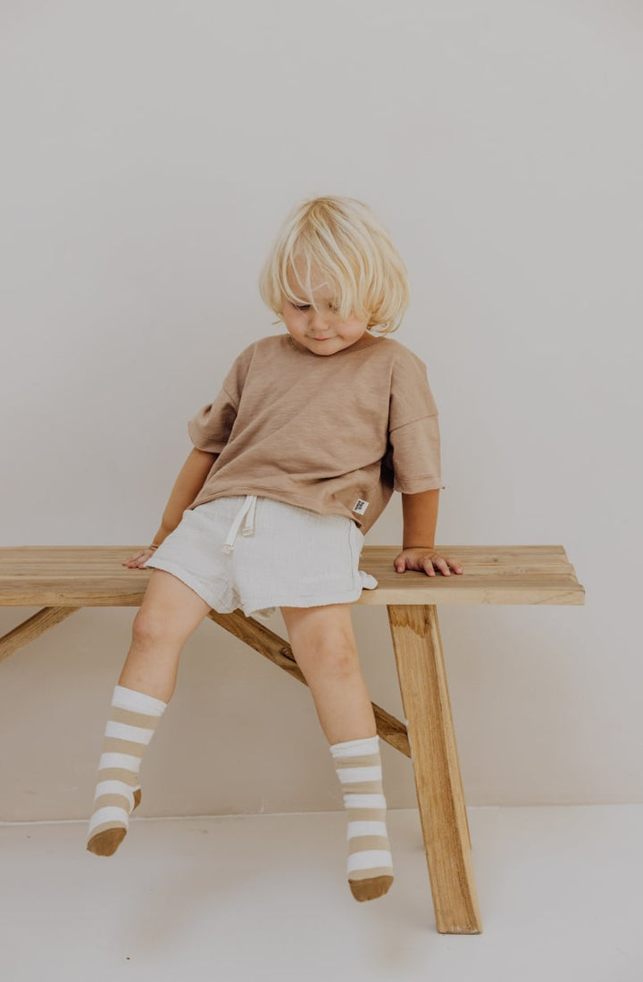 Gauze Shorts - Stone