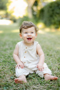 Baby Cozy Jumpsuit - Oatmeal