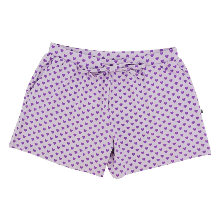 Ladies’ Lounge Shorts - Purple Hearts - Shorts