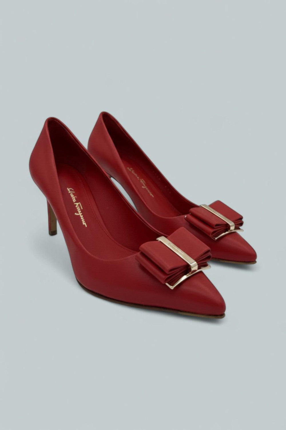 Lara 70 Maxi Gancini Pump - Nero - 7.5 - Heels