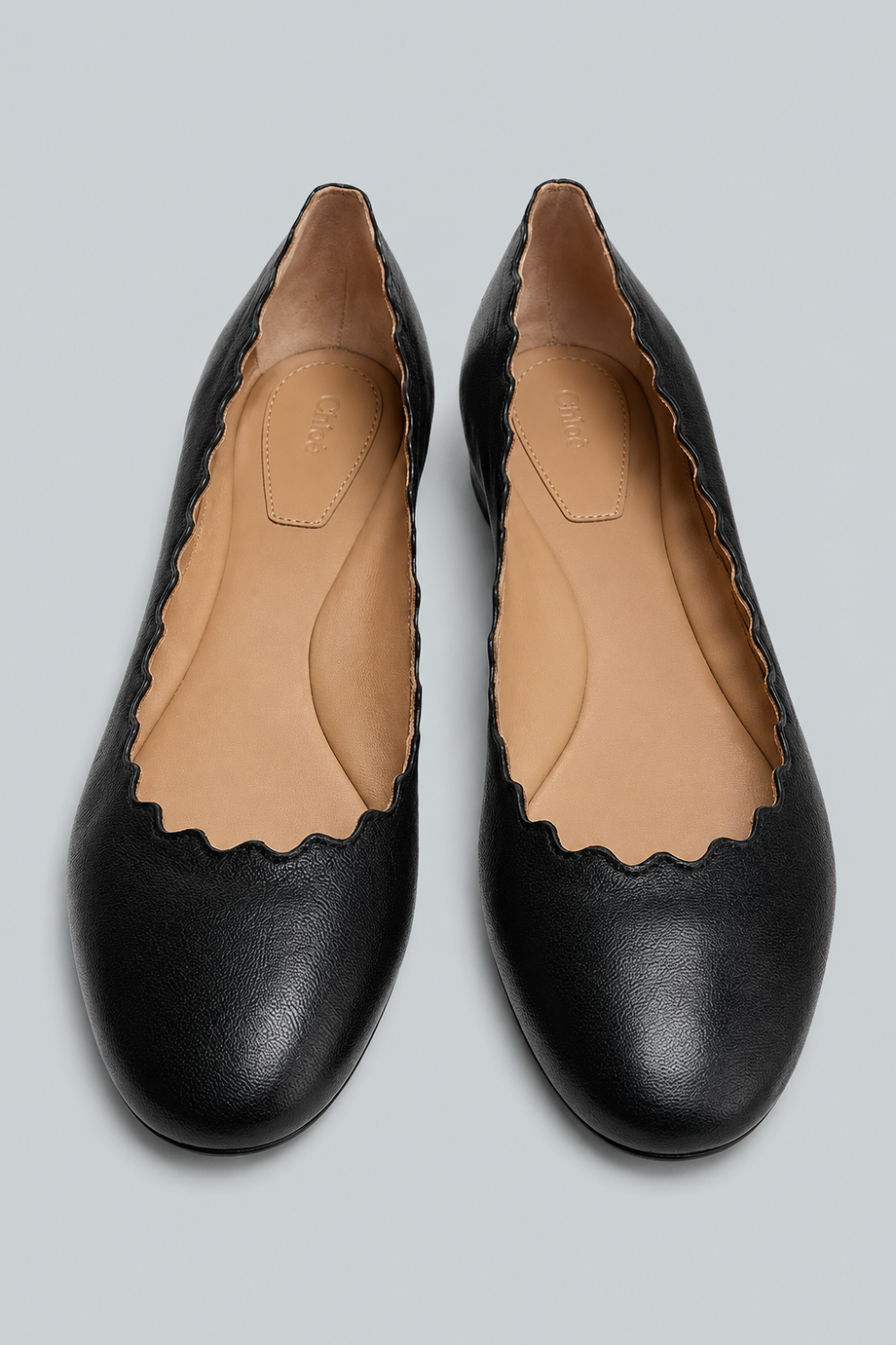 Lauren Leather Ballet Flats - Black Leather - 9 US / 39 EU - Flats