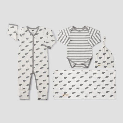 Layette Gift Set - Grey Elephant - Pajamas