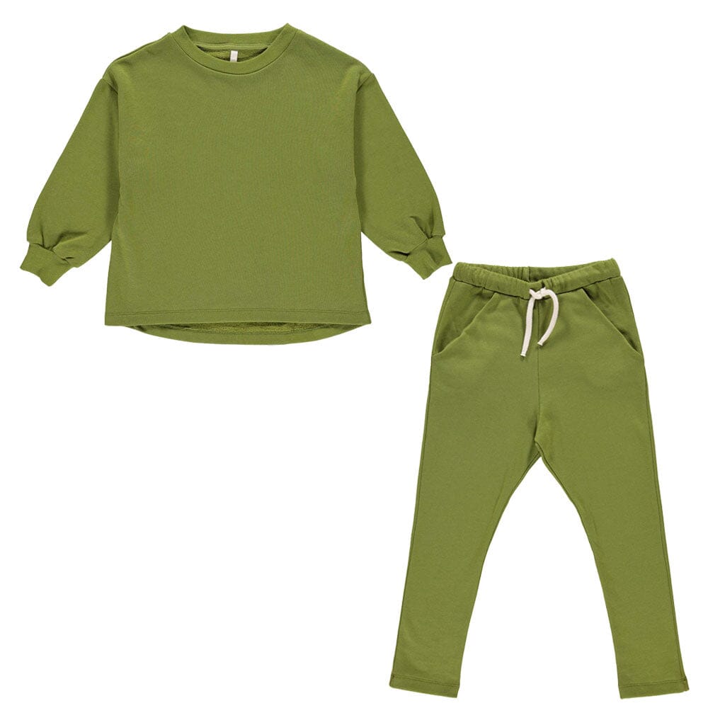 Easy Pullover & Pocket Pants - Leaf Sets Monkind 