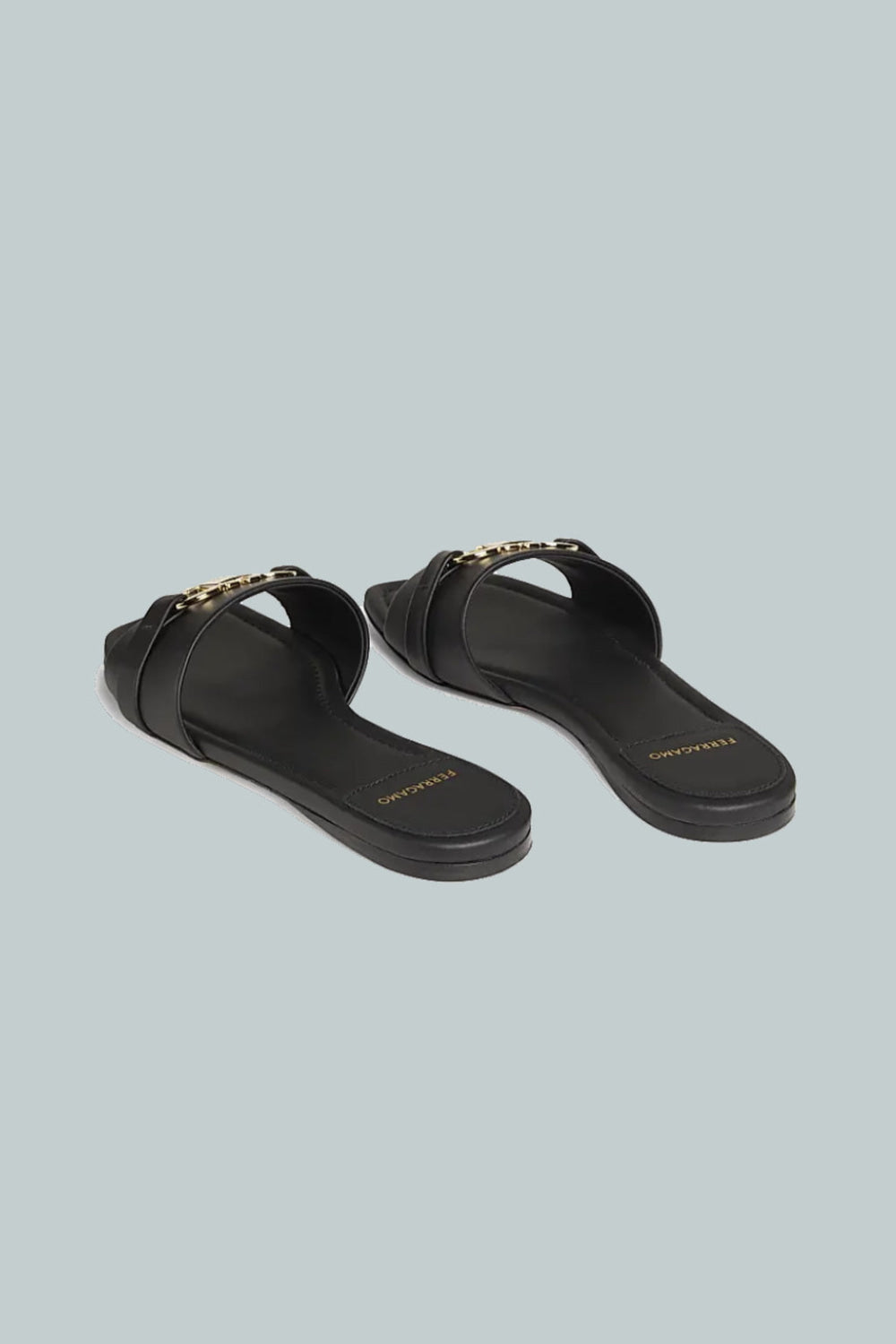 Leah Gancini Slide Sandals - Black - US 7 (UK 5) - Sandals