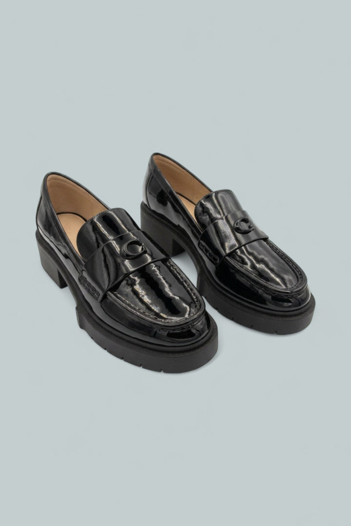 Leah Loafers - Black Patent - 10 - Loafers
