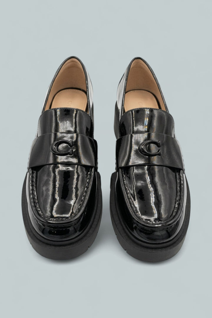 Leah Loafers - Black Patent - 10 - Loafers