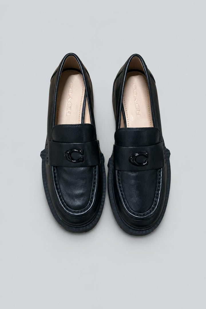 Leah Loafers - Leather/Black - Loafers