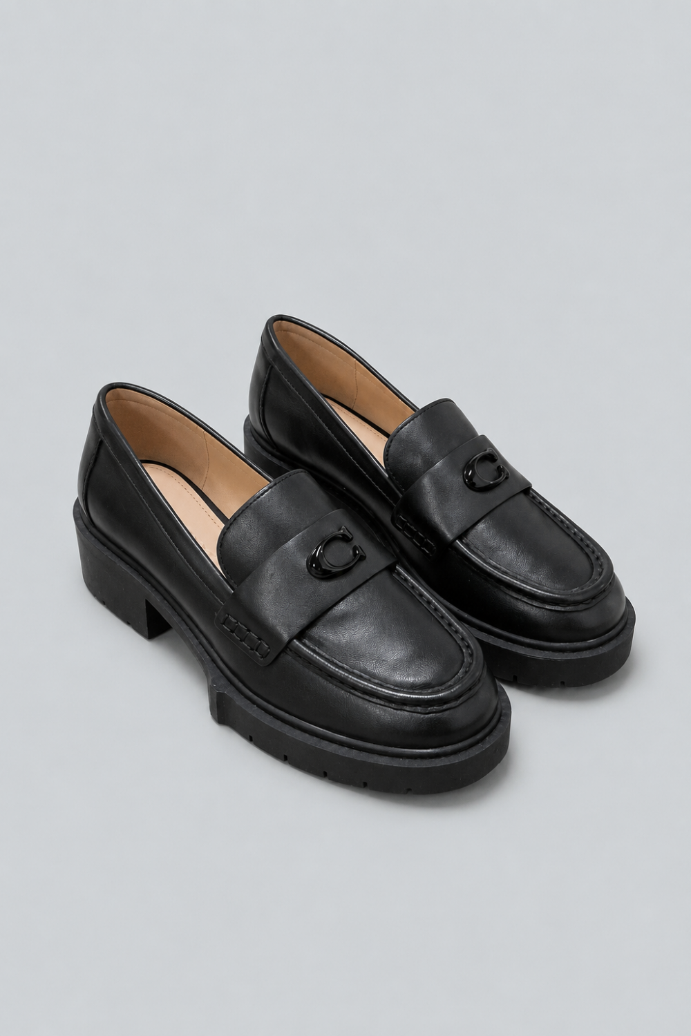 Leah Loafers - Leather/Black - Loafers