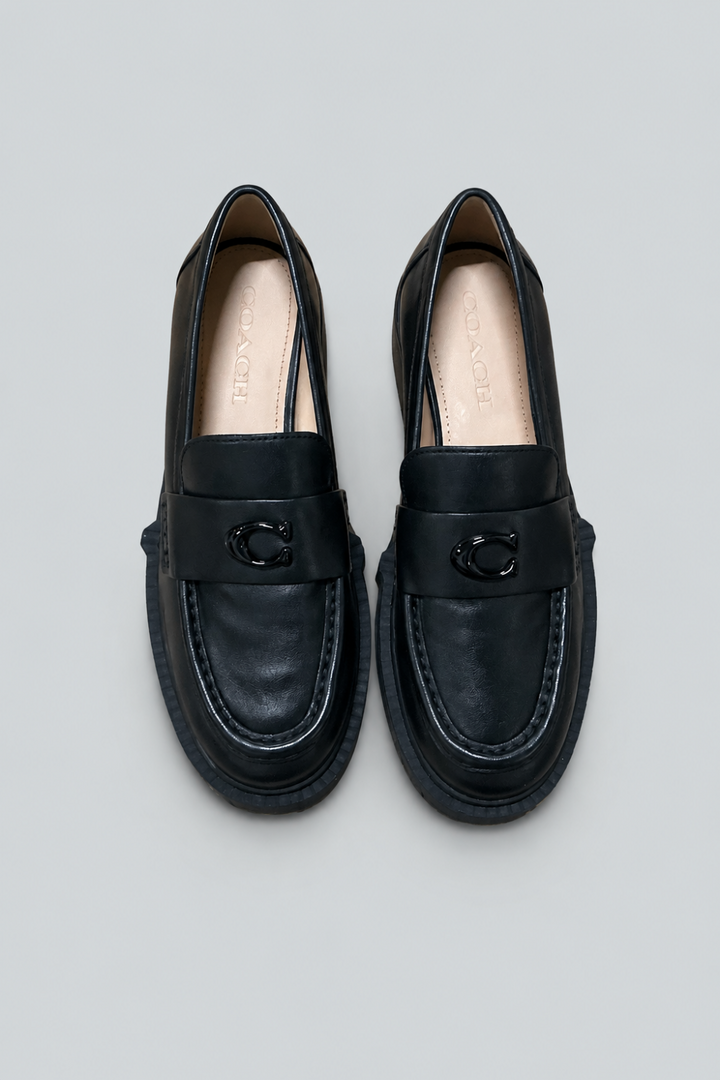Leah Loafers - Leather/Black - Loafers