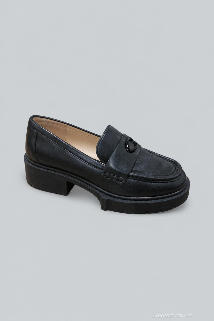 Leah Loafers - Leather/Black - Loafers
