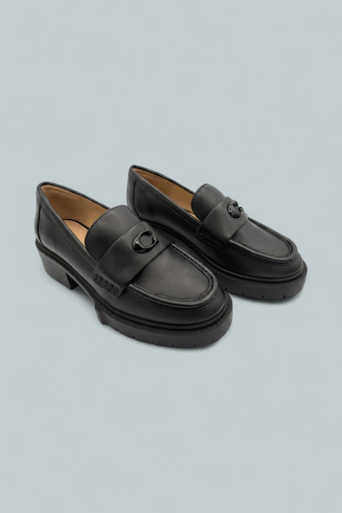 Leah Loafers - Matte Black - US 6 - Loafers