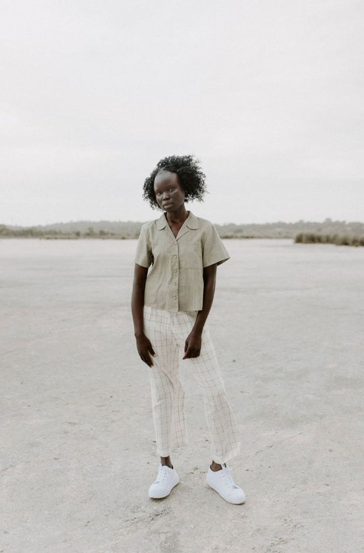 Leah Shirt - Olive - S - Button Down Shirt