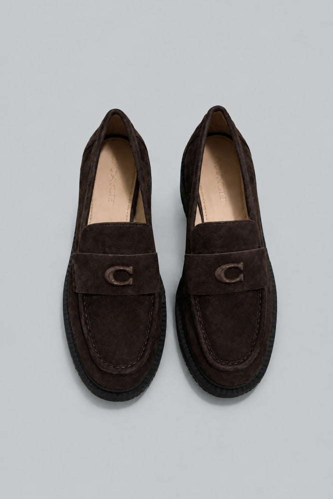 Leah Suede Loafers - Maple - Loafers