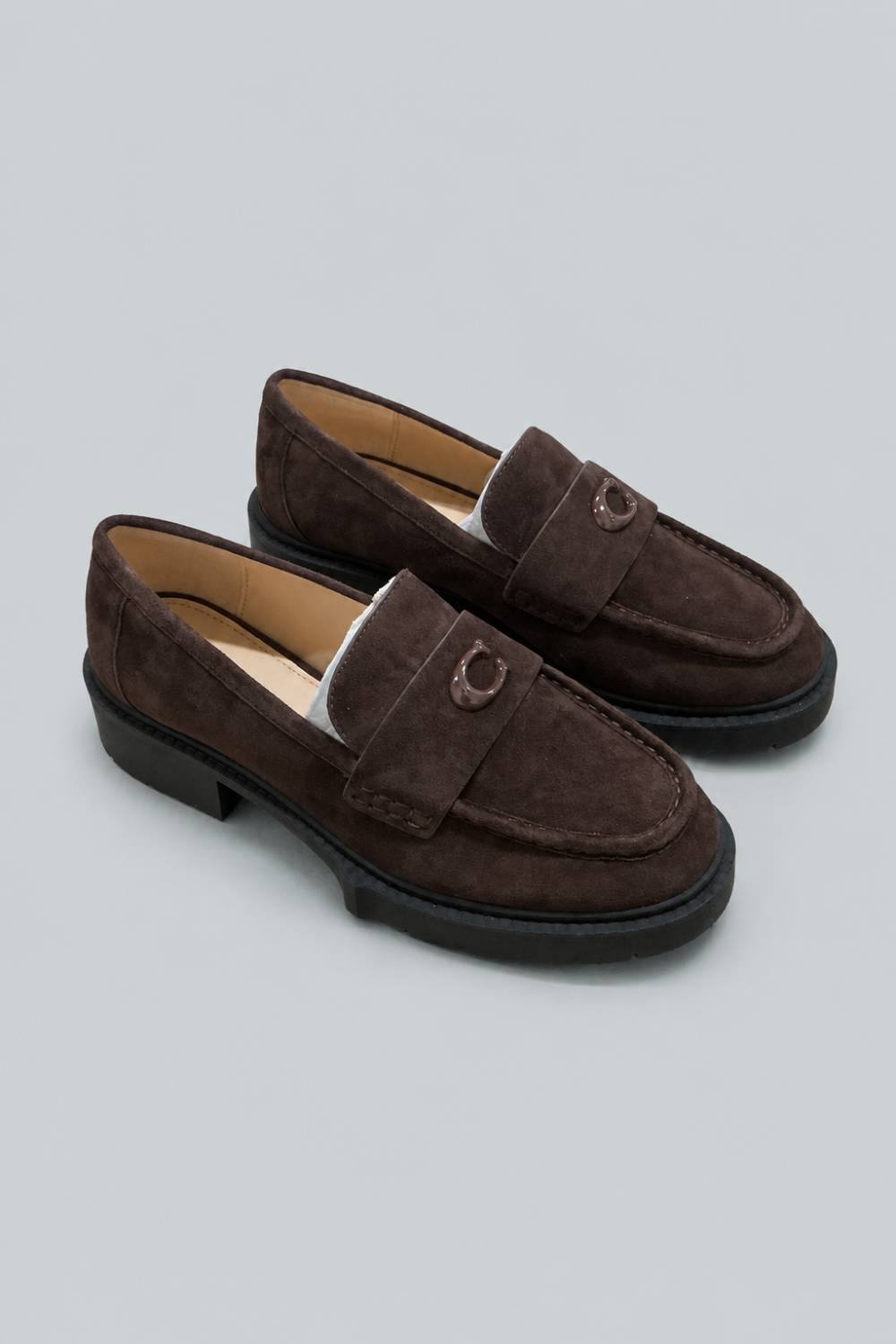 Leah Suede Loafers - Maple - Loafers