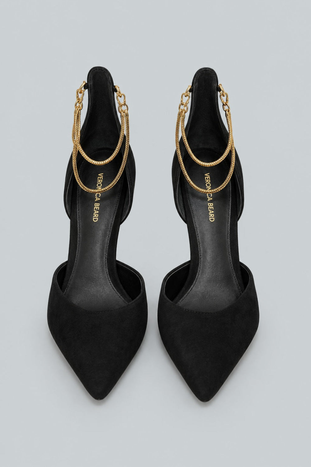 Leandra Chain Pump Black - Black - Stiletto