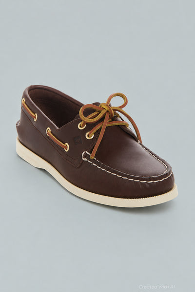 Brown Leather Loafer - Brown - 37 - Loafers