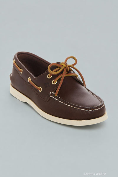Brown Leather Loafer - Brown - 37 - Loafers