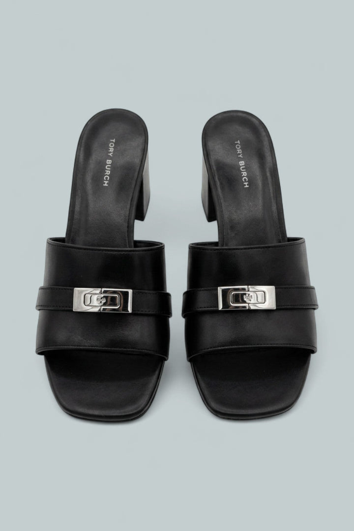 Leelee Heeled Mule - Perfect Black - 7.5 - Mules
