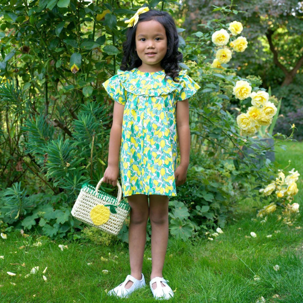 Lemon Frill Sundress - 6y - Dresses